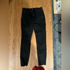 J. Crew Black High-Rise Skinny Jeans